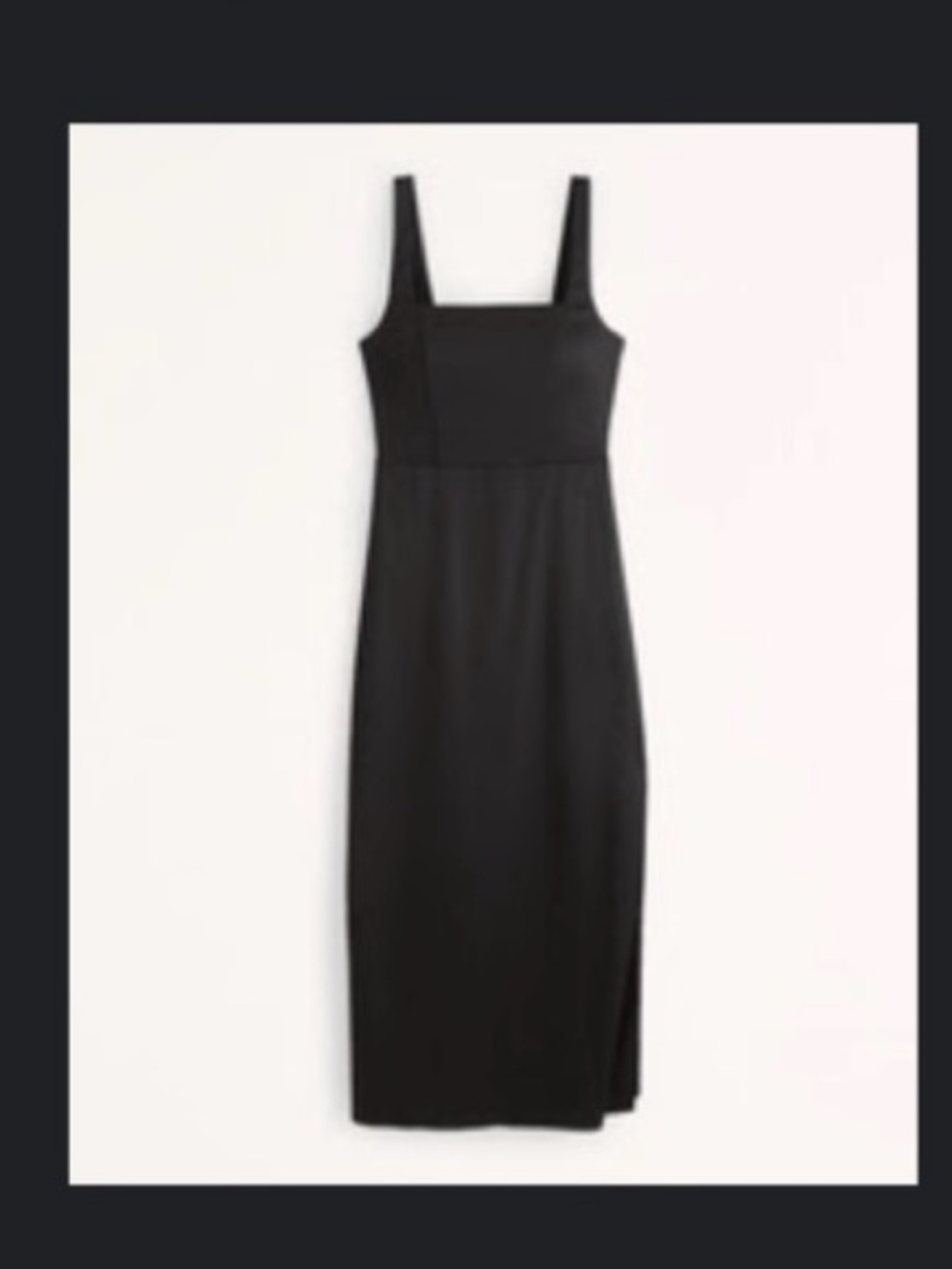 Abercrombie & Fitch Sculpting Stetch Satin Midi dress (Size Small Tall)